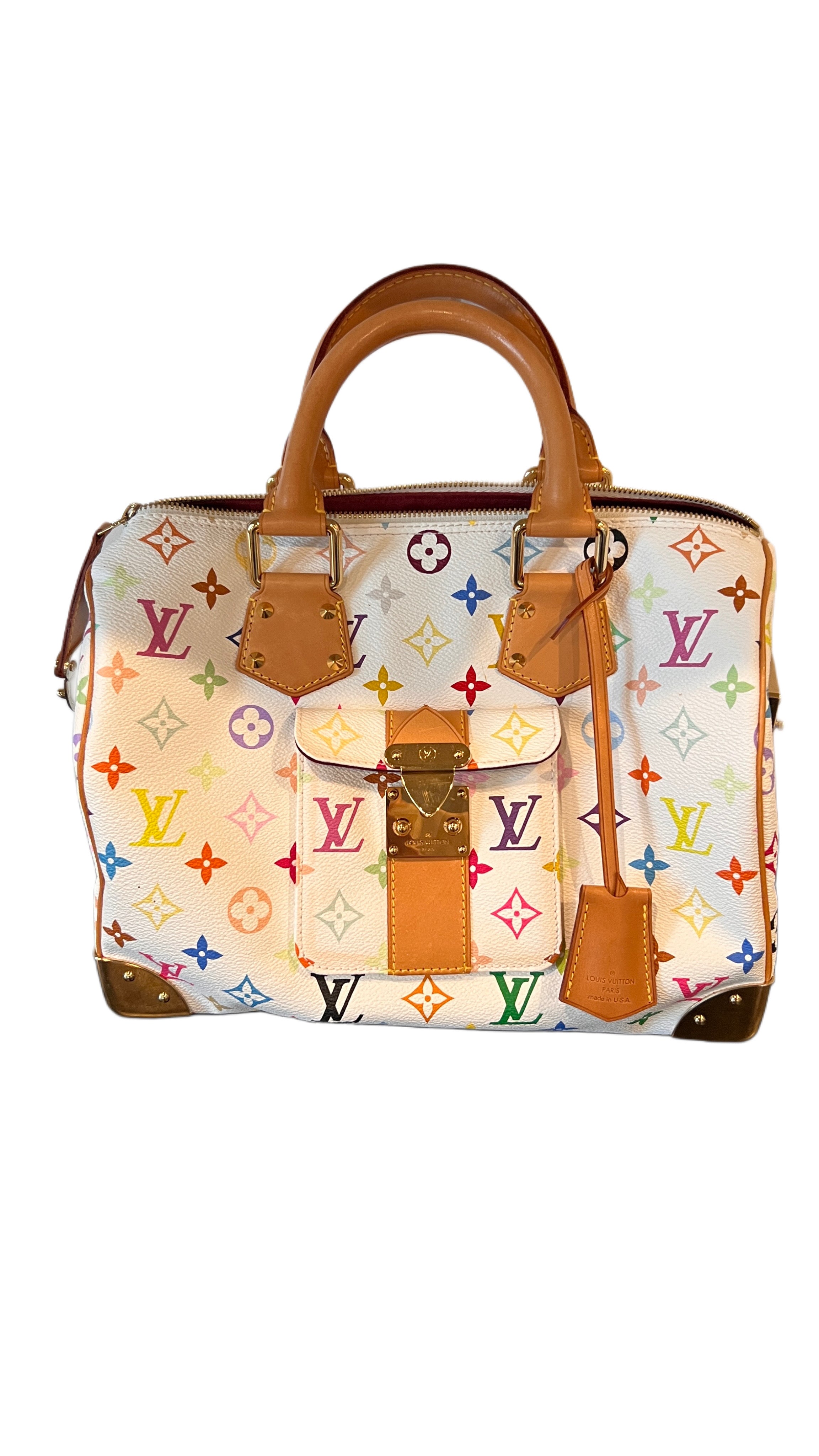 Monogram Multicolor Speedy 30 White Louis Vuitton – Statement