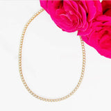 Moissanite Bezel Necklace