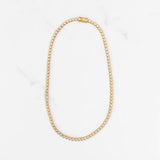 Moissanite Bezel Necklace