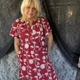 Urban Edit Dress - Red/Ivory