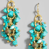 Out of Sight Stone Drop Earring - Turquoise