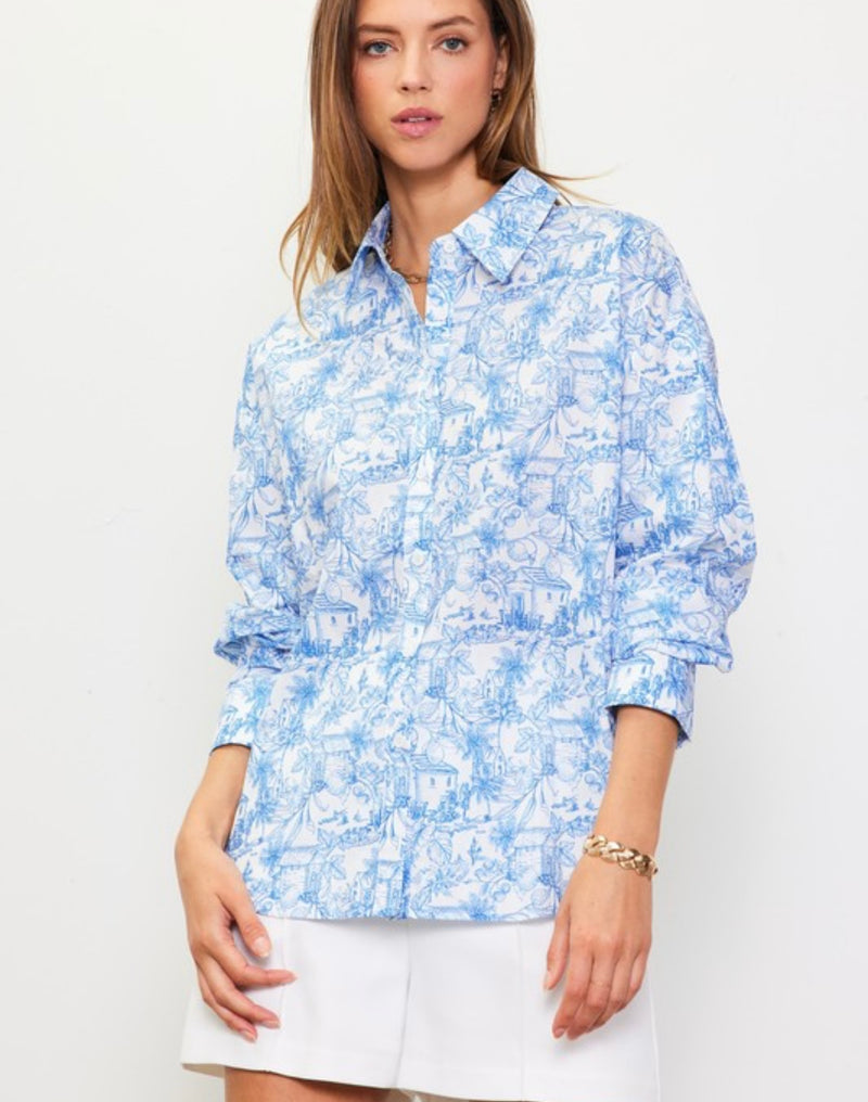 Montecito Button Down - Blue