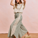 Erica Checkered Pant - Sage