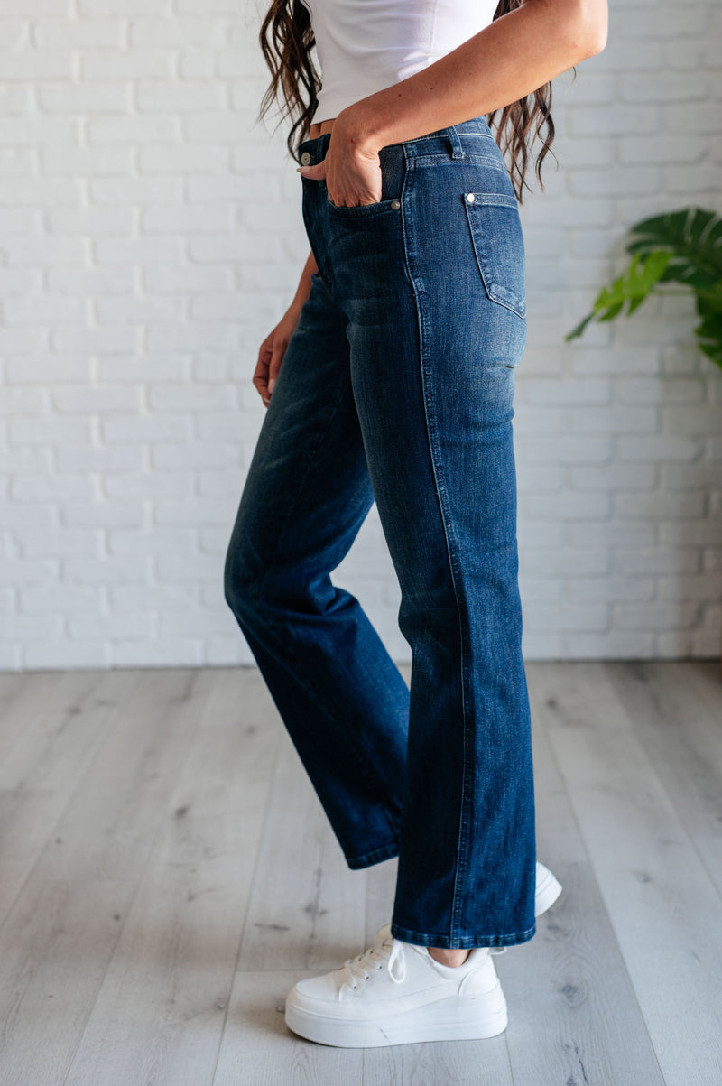 Cambrie Mid Rise Control Top Classic Straight Jeans