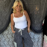 Turn Heads Leopard Joggers- Charcoal Leopard