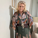 Roaming The Gardens Dress - Olive