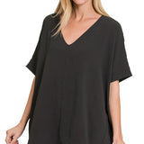 Emma Dolman Top - Black