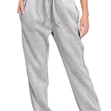 Margot Fleece Sweatpants - Blue Grey