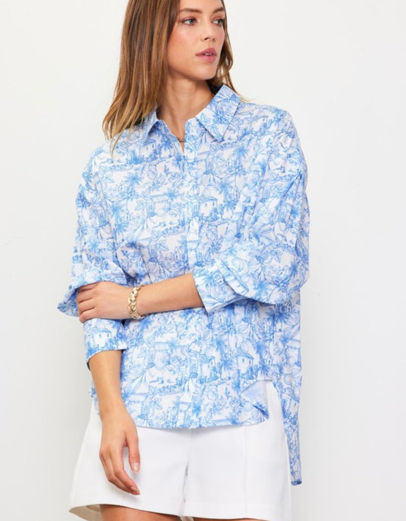 Montecito Button Down - Blue