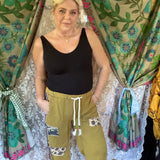 Fall Whimsy Pants  - Khaki/Olive