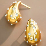 Social Call Drop Earring - Gold