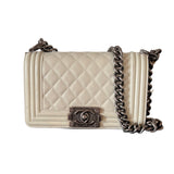 Calfskin Quilted Small Boy Bag - Chanel