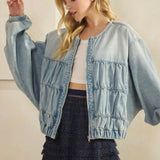 Seasons Changing Denim Jacket- Lt Denim