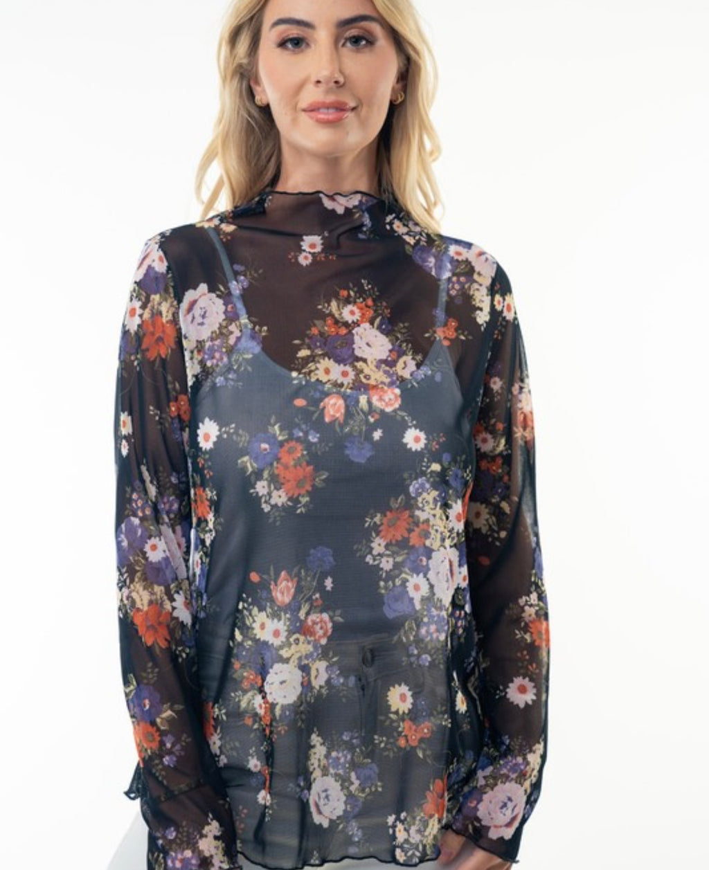 Just Watch Floral Knit Top