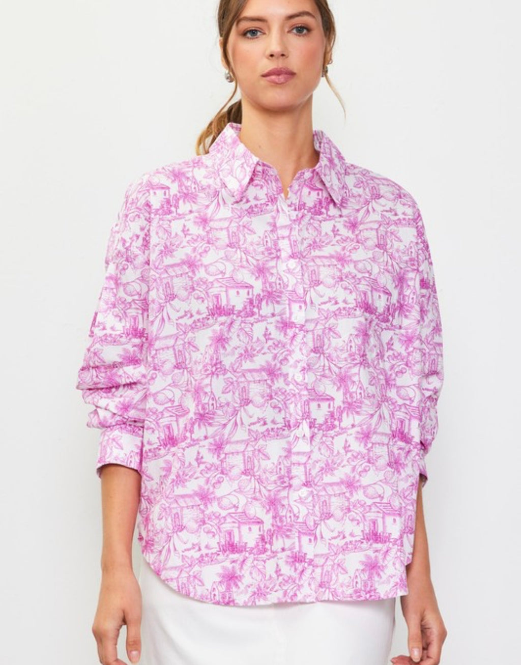 Montecito Button Down - Pink