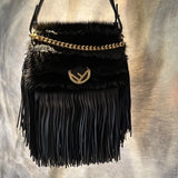 Mini Mink Fringe Fendi Baguette