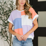 Club Color in Lilac, Orange and Denim