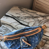 High Rise Bumbag in Bleu Denim - Louis Vuitton