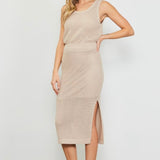 Bellagio Crochet Skirt - Taupe