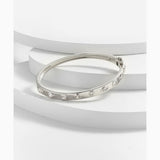 Multi Stone Bangle - Sterling Silver