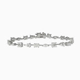 Multi Shape Moissanite Tennis Bracelet