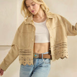 Time is Right Fall Jacket  - Camel