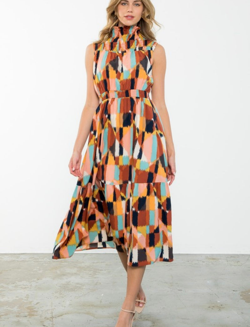 Autumn Abstract Dress