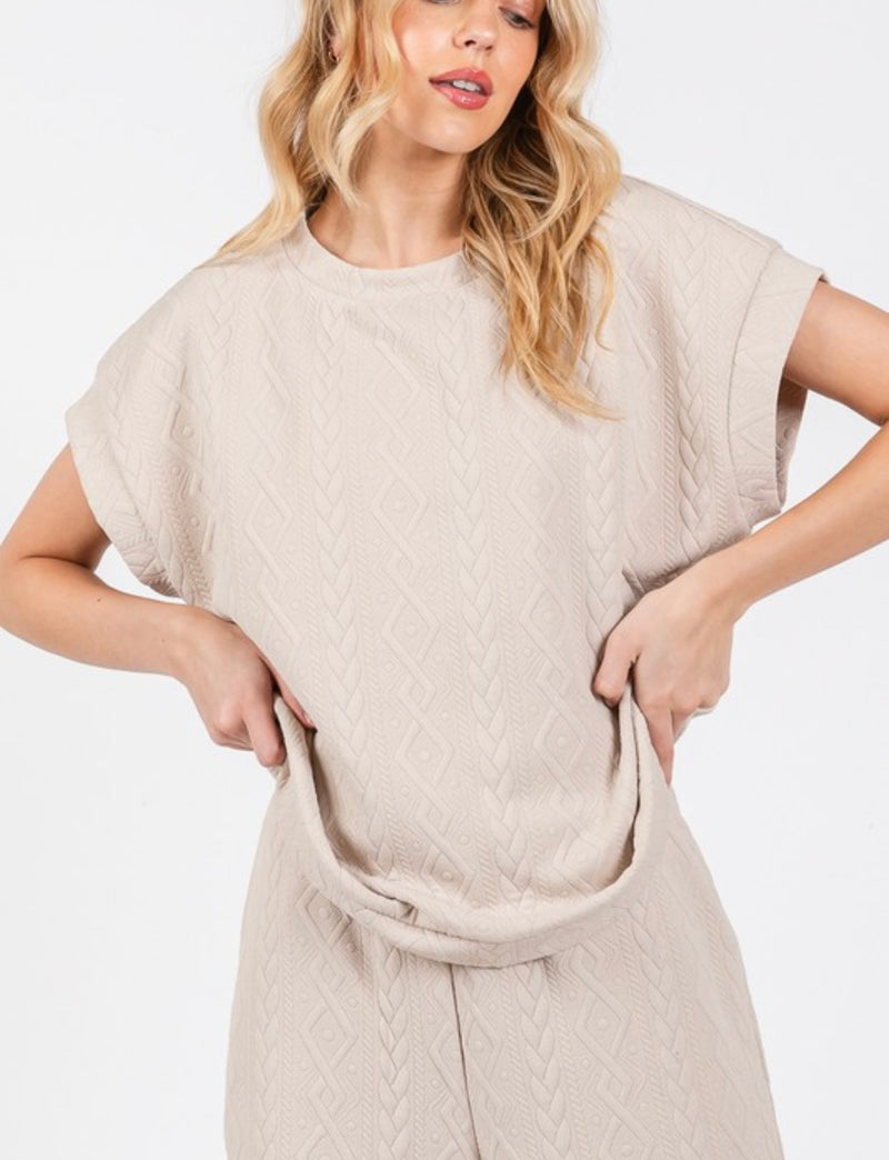 Daylight Oversized Textured Top