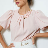 Key Element Top- Light Pink