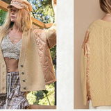 [POL] In The Know Sweater- Tan