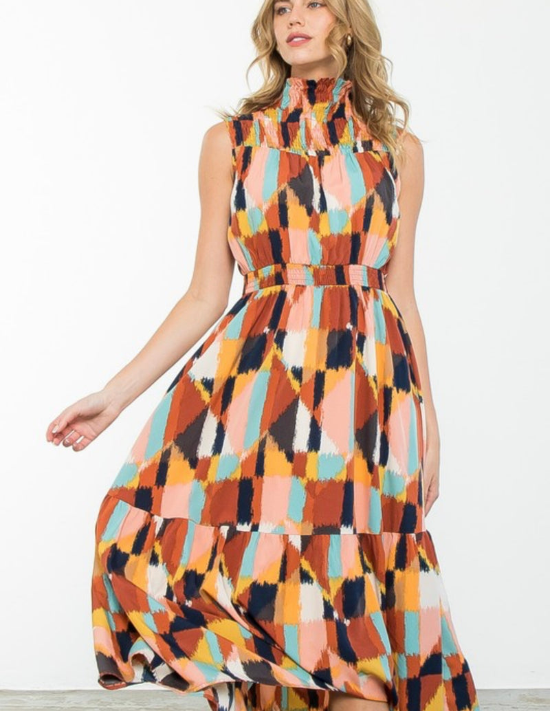 Autumn Abstract Dress