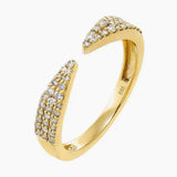 Diamond Pave Open Claw Ring