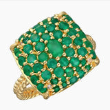 Green Onyx Cocktail Ring