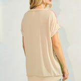 Summer Style Top - Coral/Avocado