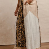 Blissful Dream Satin Pant - Leopard