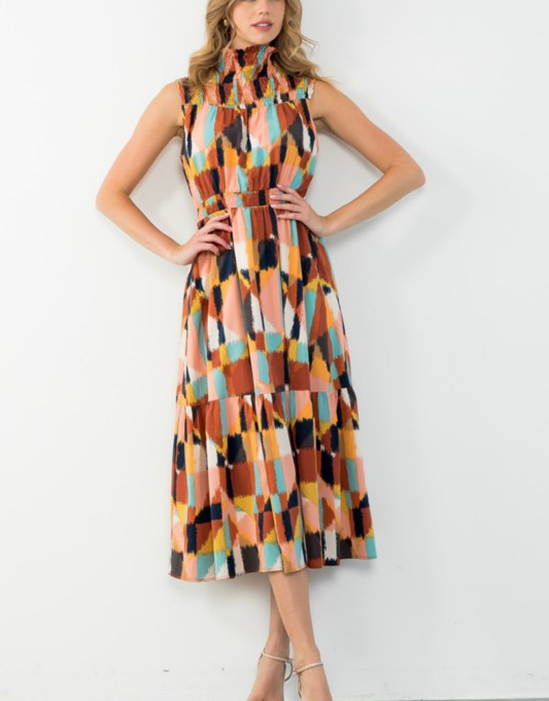 Autumn Abstract Dress