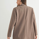 A Business Affair Blazer - Deep Taupe