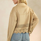 Time is Right Fall Jacket  - Camel