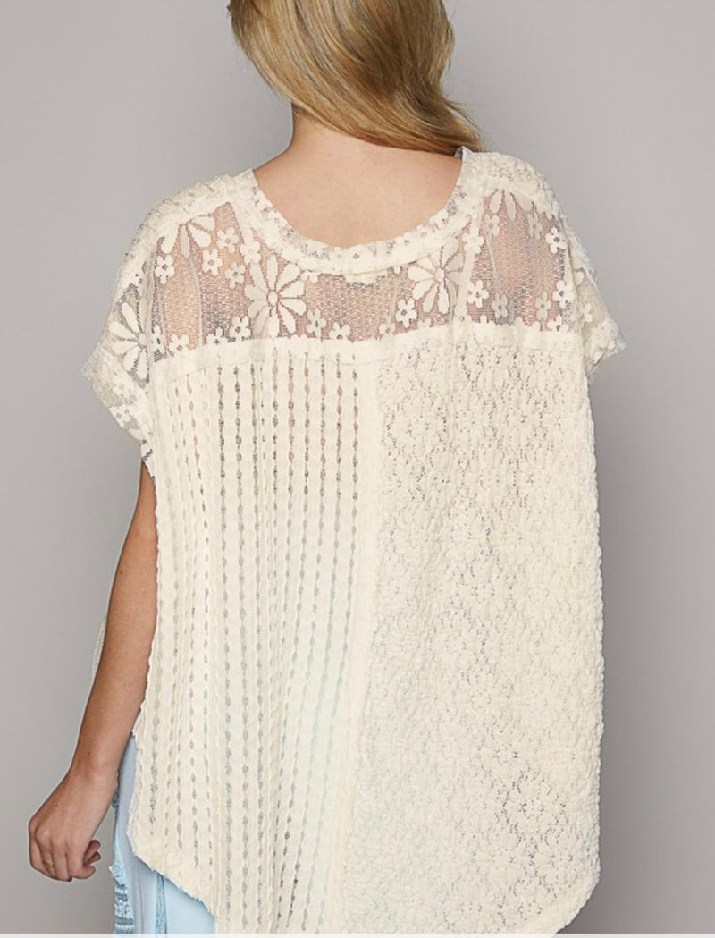 Valley Escape Woven Lace Top