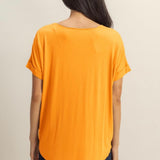 Level Up Wrap Tee - Orange