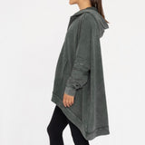 Full of Comfort Oversized Hooded Poncho - Jungle Green