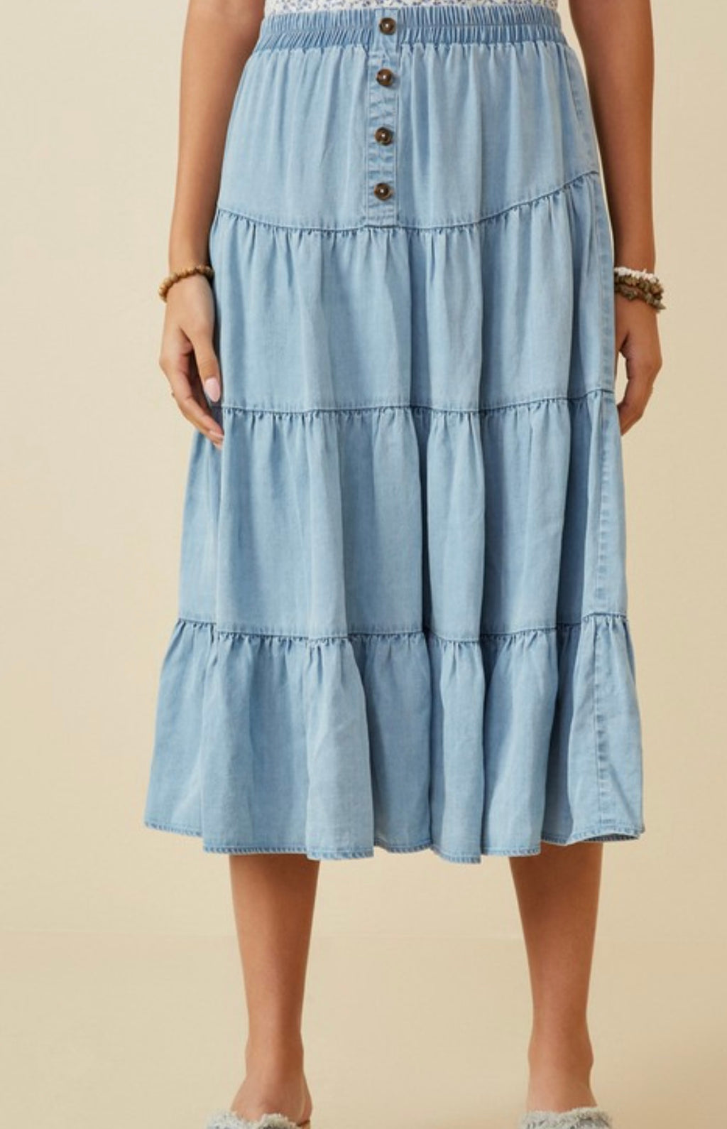 Kristen Chambray Skirt