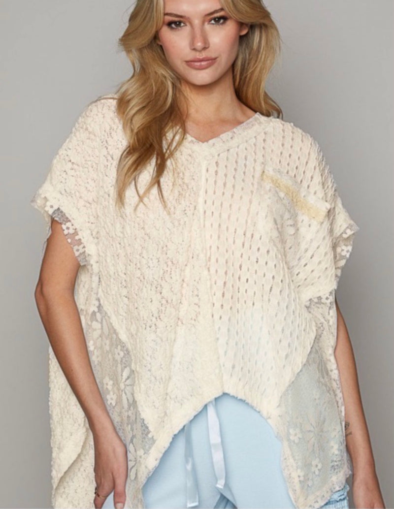 Valley Escape Woven Lace Top