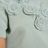 Floral Chic Tee  - Sage