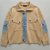 Vivienne Jacket- Camel Tan/Denim
