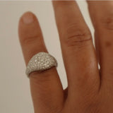 Moissanite Pavé Pinky Ring