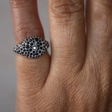 Lab Black Diamond Pavé Pinky Ring