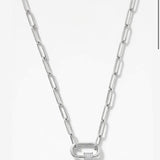 Carabiner Necklace - Sterling Silver