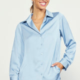Effortlessly Iconic Button Down - Dusty Blue