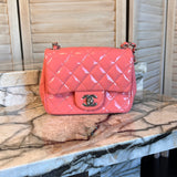 Patent Quilted Small Flap - Chanel